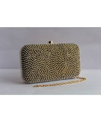 Pearl  Embroidered Clutch 2