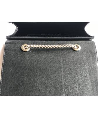 Black Square Embroidered Clutch Sling 4