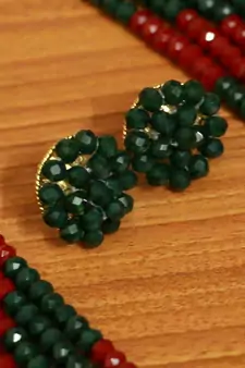 Multicolor Crystal Necklace-Sets