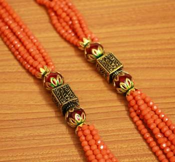 Orange Swarovski Crystal Necklaces 2
