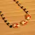 Orange Crystal Mangalsutra
