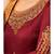 Maroon & Orange Satin Georgette Women's Salwar Suit With Banarasi Dupatta