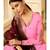 Baby Pink & Maroon Satin Georgette Women's Salwar Suit With Banarasi Dupatta
