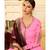 Baby Pink & Maroon Satin Georgette Women's Salwar Suit With Banarasi Dupatta