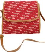Shree Shyam Product Cotton Printed Red Sling Bag