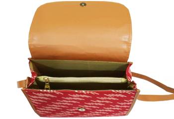 Shree Shyam Product Cotton Printed Red Sling Bag 2