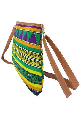 Shree Shyam Products Cotton Printed Purple Sling Bag 4
