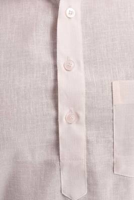 White Plain Cotton Pathani Suits 4