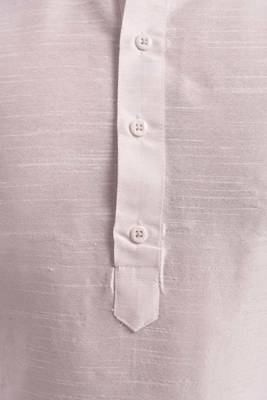 Beige Plain Silk Blend Dhoti Kurta 4
