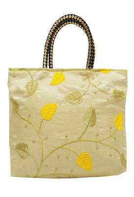 Shree Shyam Products Embroidered Ladies Yellow Bags 1