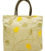 Shree Shyam Products Embroidered Ladies Yellow Bags