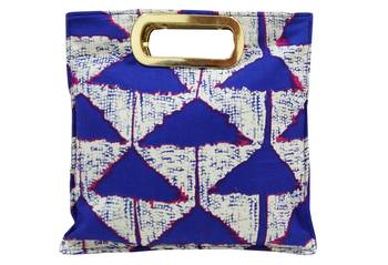 Shree Shyam Product Cotton Printed Blue Hand Bag 1