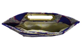 Shree Shyam Product Cotton Printed Blue Hand Bag 2
