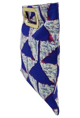 Shree Shyam Product Cotton Printed Blue Hand Bag 4