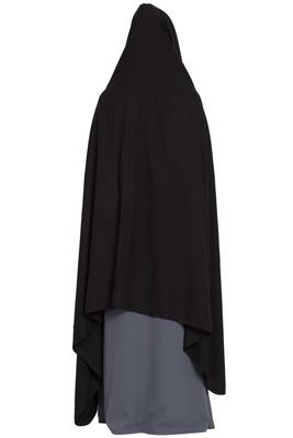 Rayon Black Irani Chadar Rida Hijab With Detachable Nose Piece 8