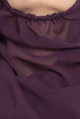 Purple Georgette Ready To Wear Instant Hijab 6