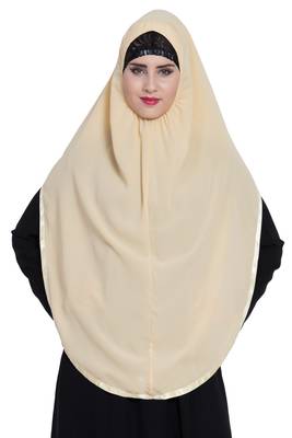 Fawn  Nida Khimar Ready To Wear Instant Hijab 1