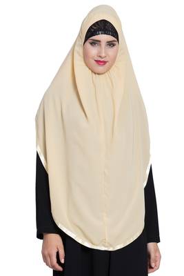 Fawn  Nida Khimar Ready To Wear Instant Hijab 2