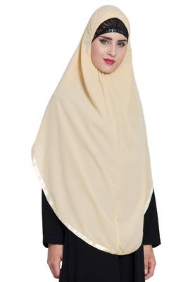 Fawn  Nida Khimar Ready To Wear Instant Hijab 4