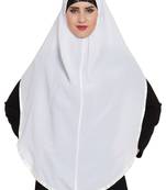 White Nida Khimar Ready To Wear Instant Hijab