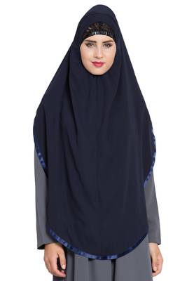 Blue Nida Khimar Ready To Wear Instant Hijab 2