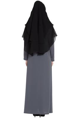 Black Nida Khimar Ready To Wear Instant Hijab 8