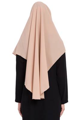 Beige Nida Khimar Ready To Wear Instant Hijab 4