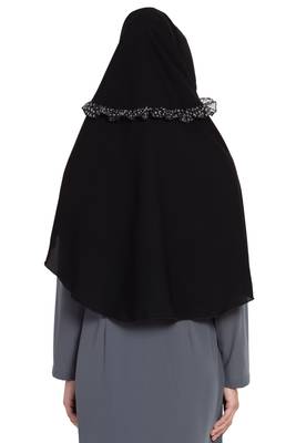 Black Nida Khimar Ready To Wear Instant Hijab 5