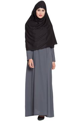 Black Rayon Khimar Ready To Wear Instant Hijab 2