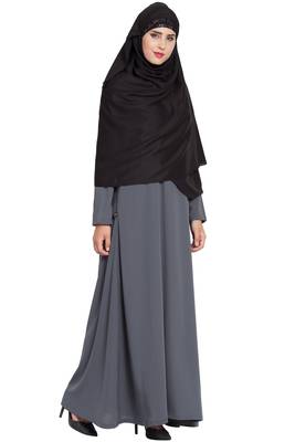 Black Rayon Khimar Ready To Wear Instant Hijab 5