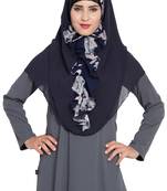 Blue Nida Khimar Ready To Wear Instant Hijab