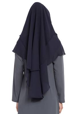 Blue Nida Khimar Ready To Wear Instant Hijab 5
