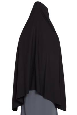 Black Rayon Khimar Ready To Wear Instant Hijab 5
