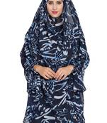 Blue Georgette Khimar Ready To Wear Instant Hijab