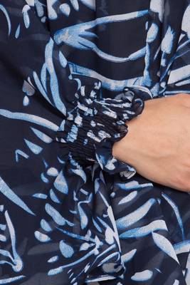Blue Georgette Khimar Ready To Wear Instant Hijab 7