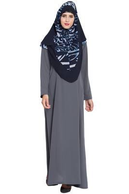 Blue Nida Khimar Ready To Wear Instant Hijab 2