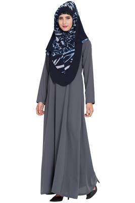 Blue Nida Khimar Ready To Wear Instant Hijab 3