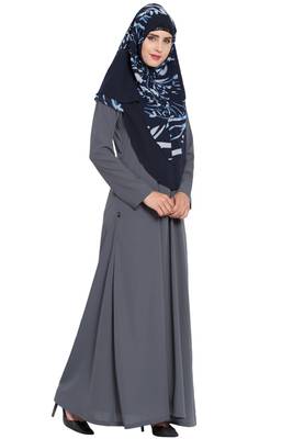 Blue Nida Khimar Ready To Wear Instant Hijab 4