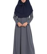 Blue Nida Khimar Ready To Wear Instant Hijab