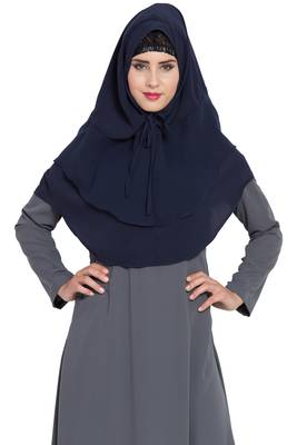 Blue Nida Khimar Ready To Wear Instant Hijab 2