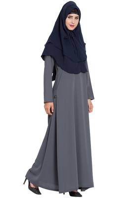 Blue Nida Khimar Ready To Wear Instant Hijab 5