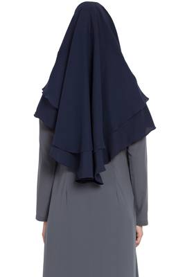 Blue Nida Khimar Ready To Wear Instant Hijab 7