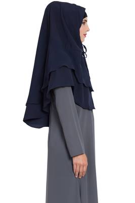 Blue Nida Khimar Ready To Wear Instant Hijab 8