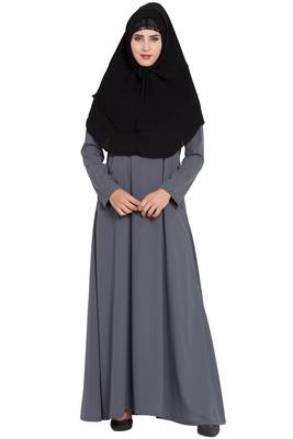 Black Nida Khimar Ready To Wear Instant Hijab 1