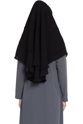 Black Nida Khimar Ready To Wear Instant Hijab 8