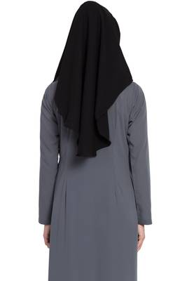 Black Nida Khimar Ready To Wear Instant Hijab 4