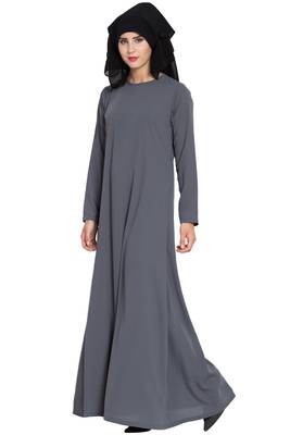 Black Georgette Three Layered Naqab Mouth Piece Hijab 7