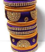 Kepler Fashion Handicraft Silk Thread Bangle Set For Wedding And Festive Occasion "Pack Of 14"