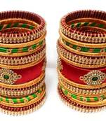 Kepler Fashion Handicraft Silk Thread Bangle Set For Bridal ,Wedding And Festive Occasion "Pack Of 26"