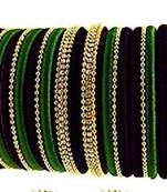 Kepler Fashion New Stylish Handmade Multi Colour Bangle  Set For Festival And Occasion " Pack Of 16"